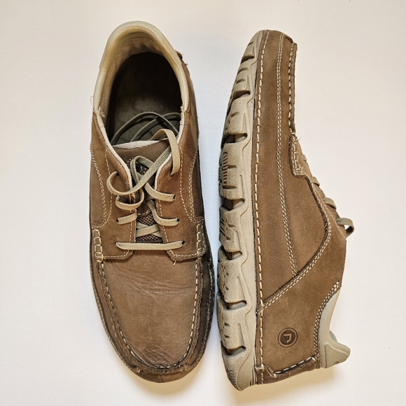 Rockport tan leather upper light laced men shoes size 10 US - Picture 5 of 10